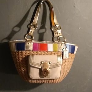NEW Coach Beach Legacy Basket Tote